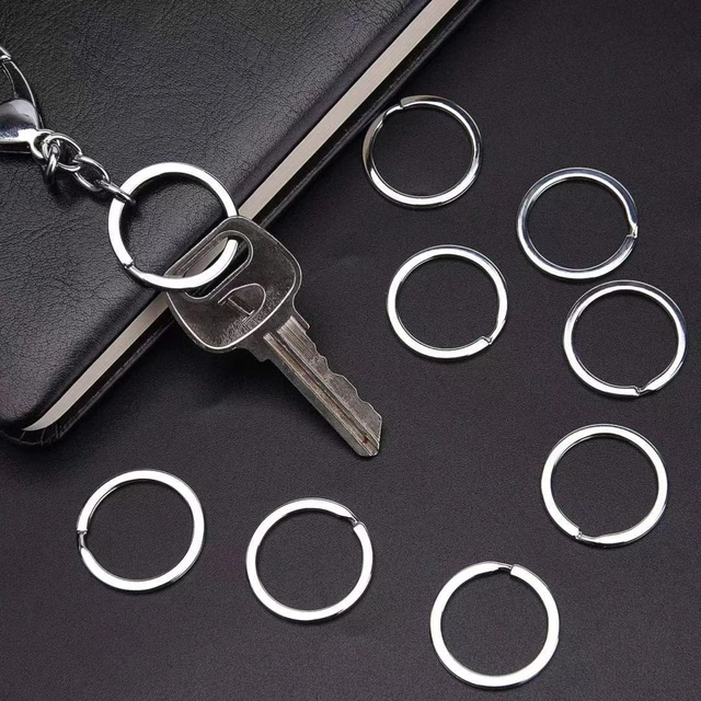 10 Stainless Steel Key Ring 25 Mm 