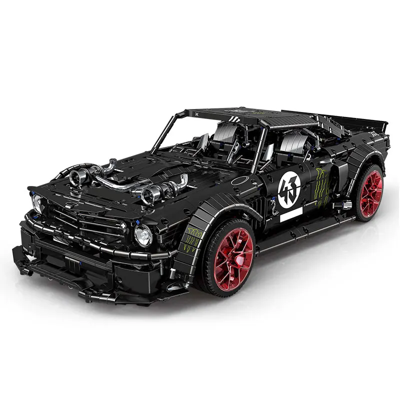 DHL 20102 Technic автомобиль совместим с MOC-16915 Mustang Hoonicorn с функцией двигателя автомобиль дети Модель автомобиля игрушки строительные блоки - Цвет: Without Motor