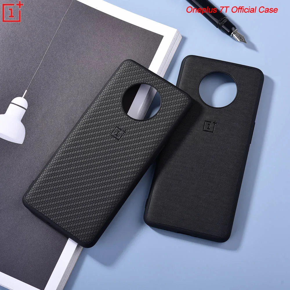 Чехол для телефона Oneplus 7T 8 8T Pro из углеродного волокна кожаный жесткий чехол