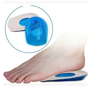 

1PC Insoles Silicone Gel Heel Cushion Soles Relieve Foot Pain Protectors Spur Support Shoe Pad Feet Care Inserts NEW!