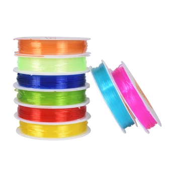 

9 Colors Plastic Crystal Tec Elastic Beading Line String Bracelet DIY Strong Stretch Thread Cords For Jewelry Making Supplies