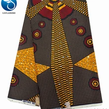 LIULANZHI африканская восковая Ткань Горячая Распродажа Анкара настоящий воск для платьев Африканский полиэстер воск для мужчин/женщин ткань ML29L01-ML29L18