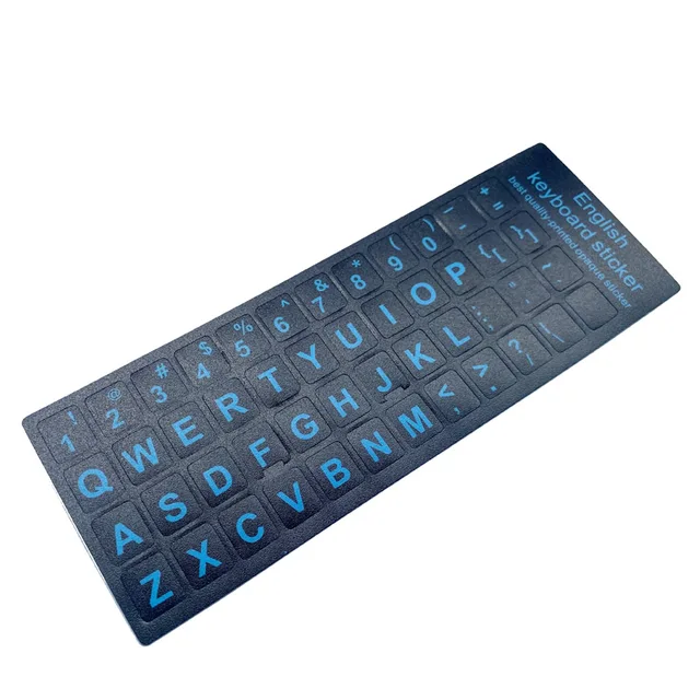 Adesivi Lettere Per Tastiera Italiana - Stickers In PVC Argento, 11x13mm - Per Personalizzare Tastiere