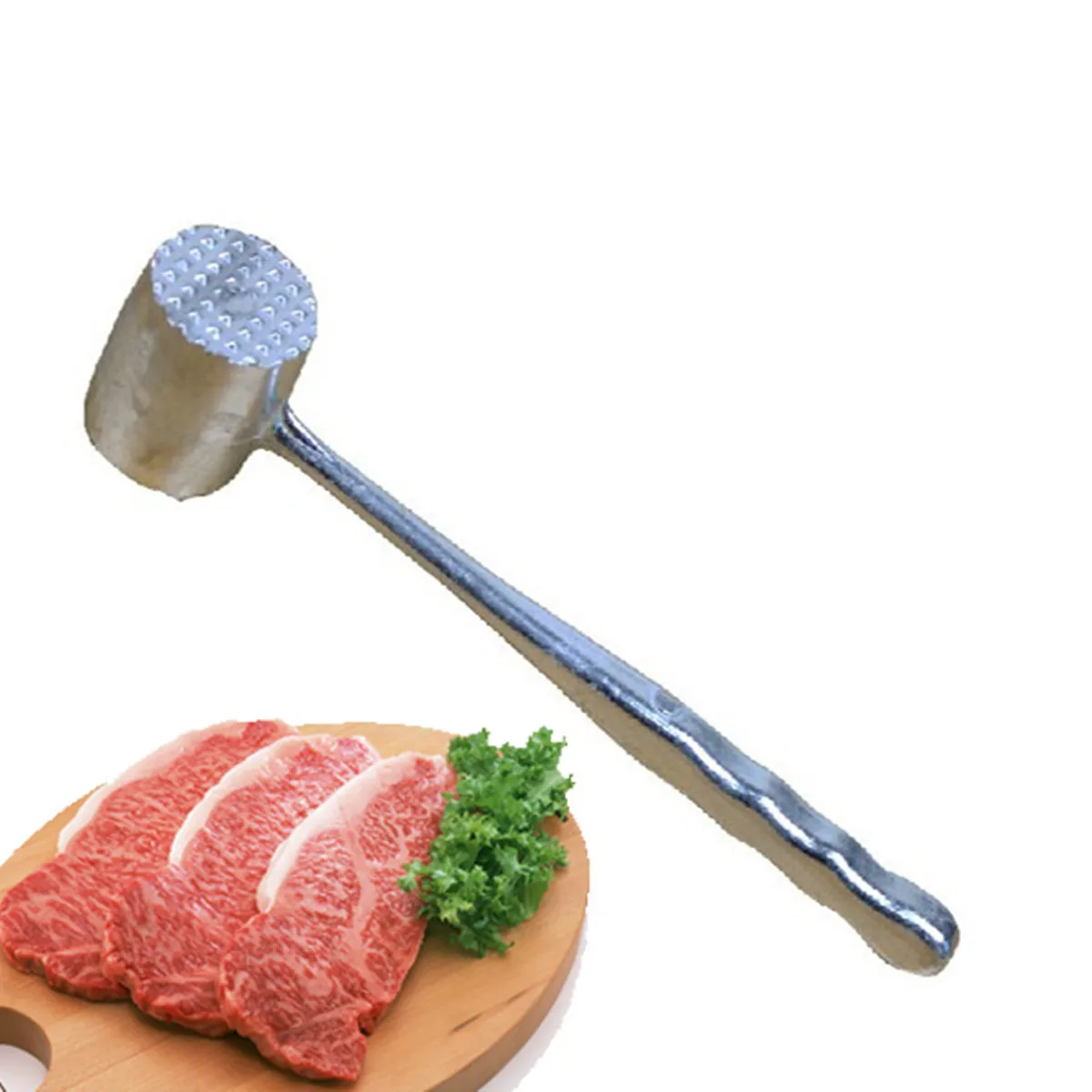 Double Sided Aluminium Metal Meat Mallet Tenderizer Meatball-Maker Steak Tender Meat Hammer Pork Beef Chicken Mallet Kitchen