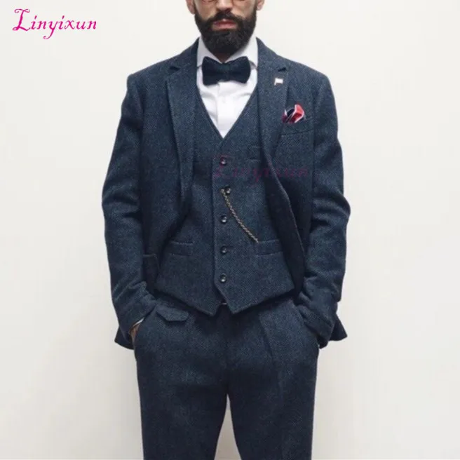 Linyixun костюм для мужчин мужские костюмы свадьбы изготовленные на заказ серое