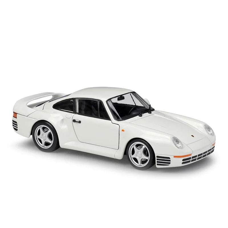 Симулятор Welly литая под давлением модель автомобиля 1:24 Масштаб Porsche 959 классический спортивный автомобиль металлический сплав гоночная игрушка автомобиль для мальчика Подарочная коллекция - Цвет: White