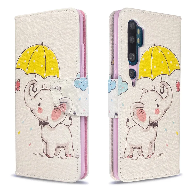 Чехол книжка для Xiaomi Mi Note 10 чехол из искусственной кожи кошелек подставка Pro