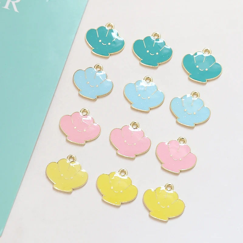 

Сделай Сам, изготовление ювелирных изделий 50 шт./лот, геометрическая форма ракушки, сплав, серьги-подвески с масляными подвесками/одежда/браслет, Аксессуары для подвесок