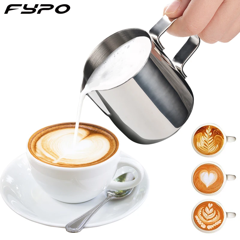 Pichet à lait en acier inoxydable 350/600 ml avec poignée pour café café café café latte art outil de cuisine 350 ml 