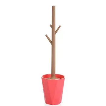 

Creative tree-shaped toilet brush set detachable bathroom toilet brush toilet brush cleaner (red)