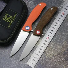 Kanedeiia складной нож F3 Флиппер D2 лезвие Титан+ Микарта/G10 Ручка Открытый кемпинг охотничий нож фрукты EDC инструменты