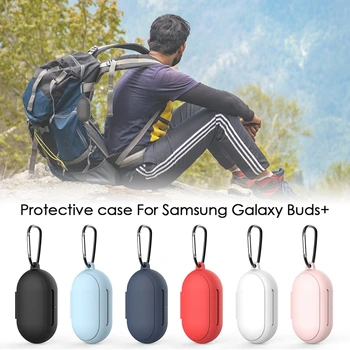 

Clamshell Opening Anti-shock Flexible Silicone Full Protective Cover Case for Samsung Galaxy Buds + Sports Bluetooth Earphone