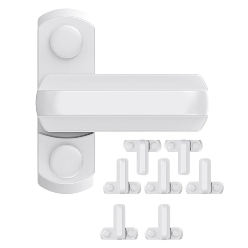 8Pcs Sash Blocker Jammer Door Window Restrictor Lock with Screws Security Latch Child Protect Promotion | Строительство и ремонт