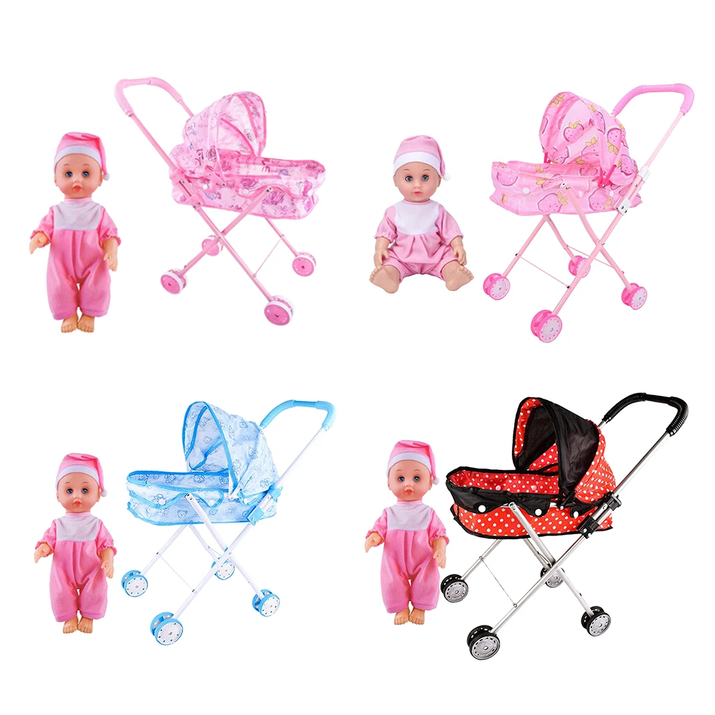 toy baby stroller set