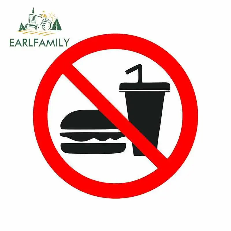 EARLFAMILY 13 см x наклейка Виниловая для автомобиля велосипеда бамбера напитка без еды