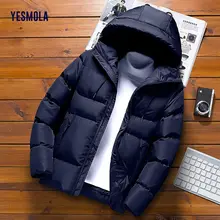 

YESMOLA Cotton Padded Men's Coat New Winter Thickened Cotton Padded Jacket Winter Down Cotton Padded Jacket