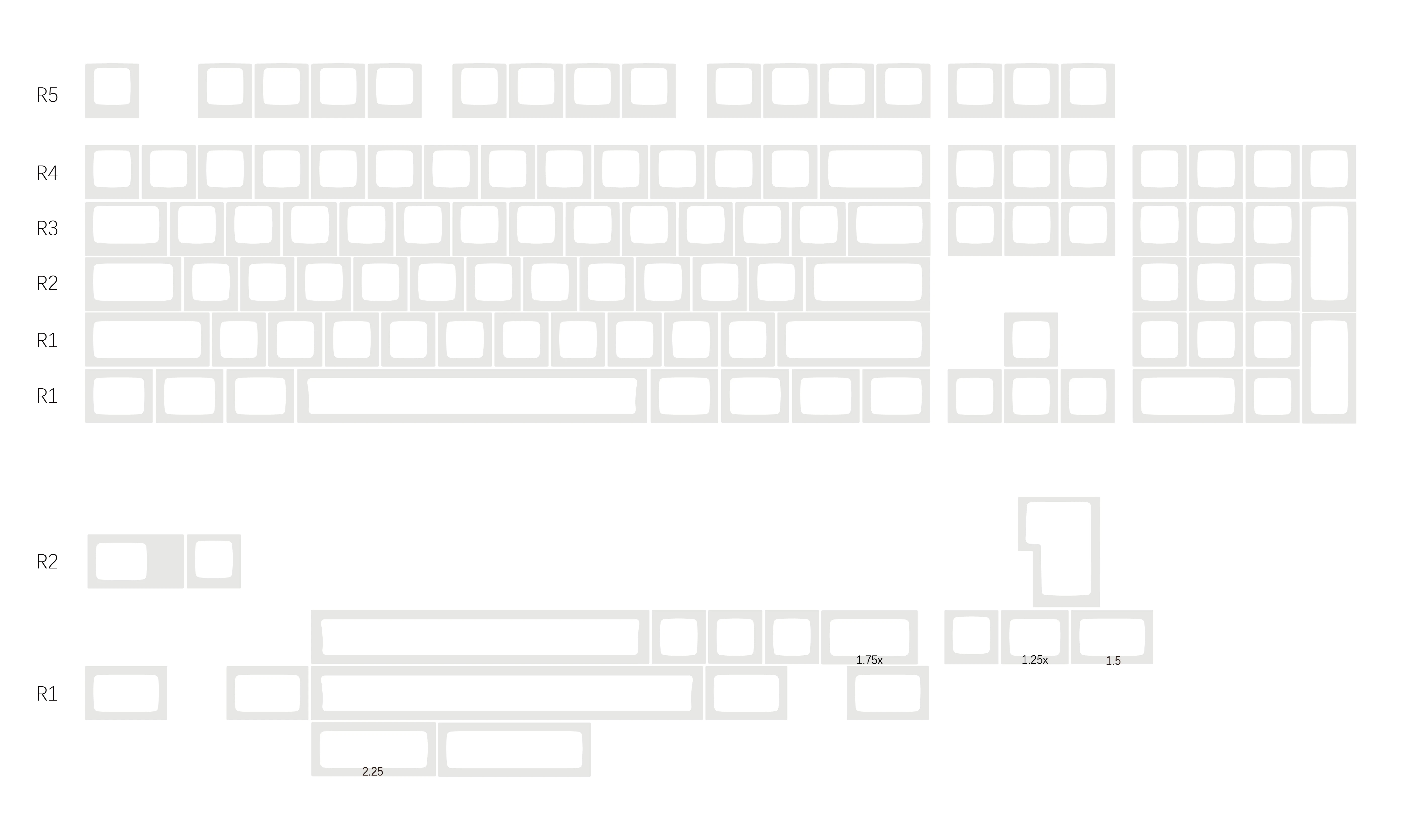 Key Setup Kat Alpha new profile pure white heat Sublimation key cap blank 40S 68 87 104Mechanical keyboard 5 Key Setup Kat Alpha new profile pure white heat Sublimation key cap blank 40S 68 87 104Mechanical keyboard 5