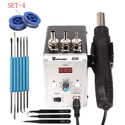 High-Power Hot Air Rework Soldering Station - 700W Professional Heat Tool for Precision Welding and Repair (SET-4)