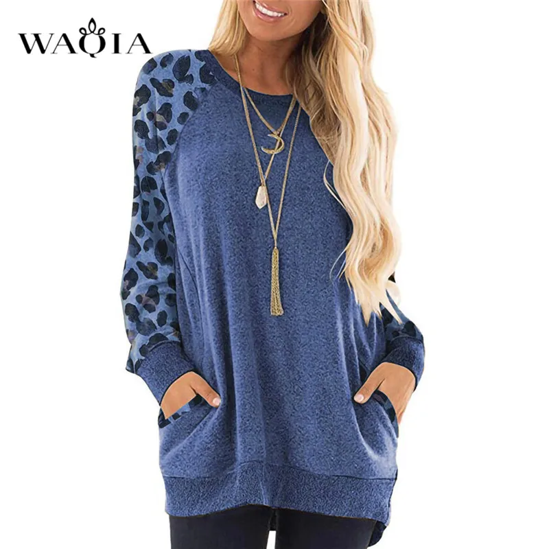 Autumn Winter Loose Thick Knit Harajuku Printed Sweatshirt Leopard Hooded Pullover Tops Women Hoodies Casual Female Clothes