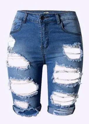 AliExpress, стиль, Европа и Америка, модные джинсы с ручной потертостями Zyk0077, шорты