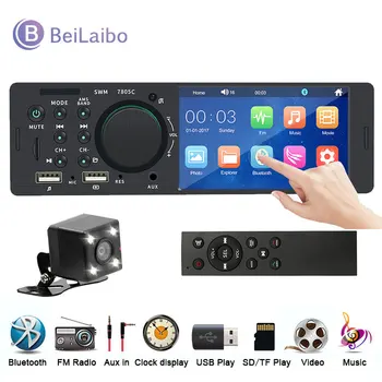 

4.1inch Car Radio 1 Din Stereo Receiver MP5 Player Touch Screen Audio Video TF FM USB Fast Charging Multimedia Player