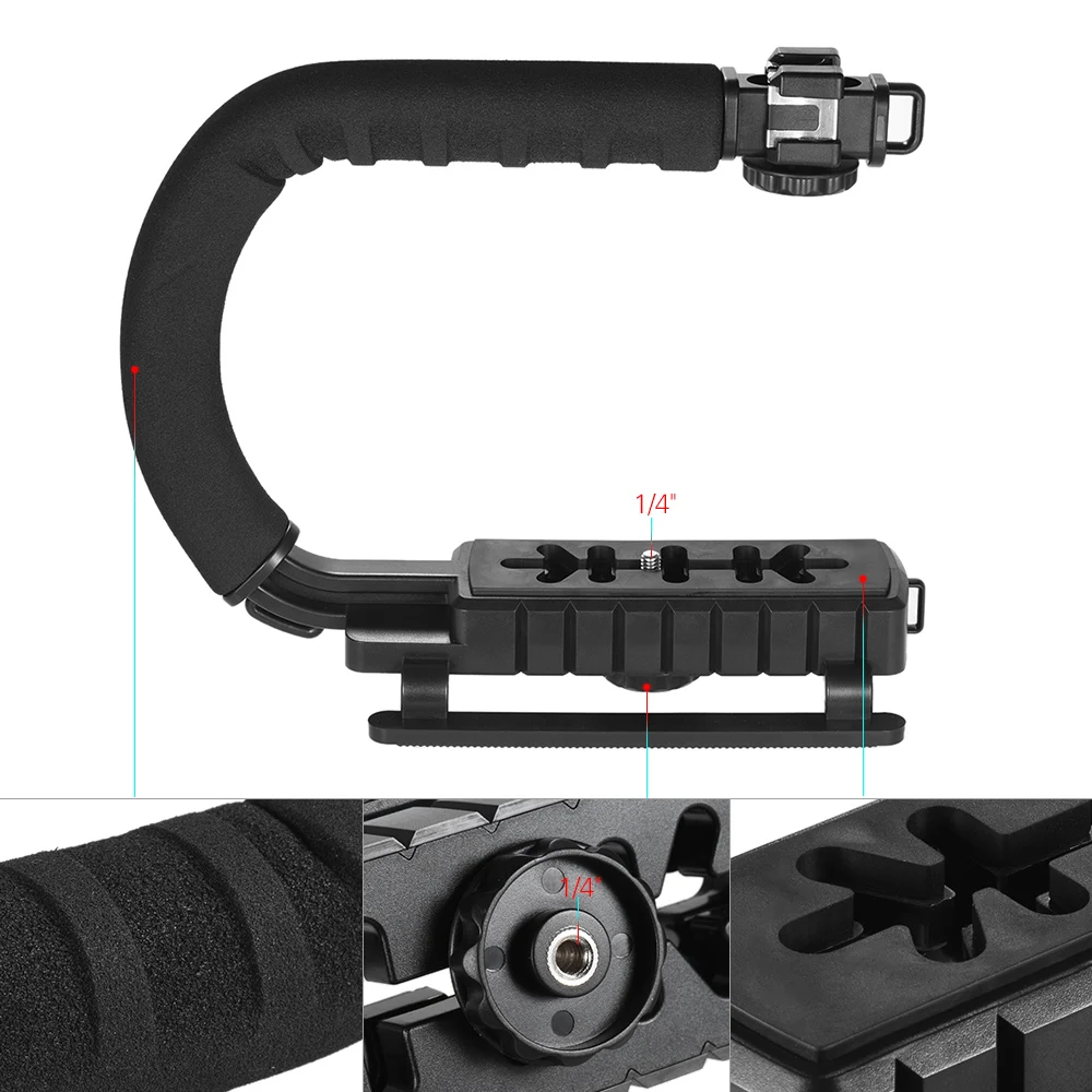 YELANGU-3-Shoe-Mounts-Video-Stabilizer-Handheld-Grip-For-Gopro-Hero-Action-Cameras-for-iPhone-Xiaomi (3)