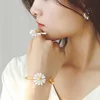 Korean Style Cute Small Daisy Flower Stud Earrings For Women Girls Sweet Statement Asymmetrical Earring Party Jewelry Gifts ► Photo 2/6