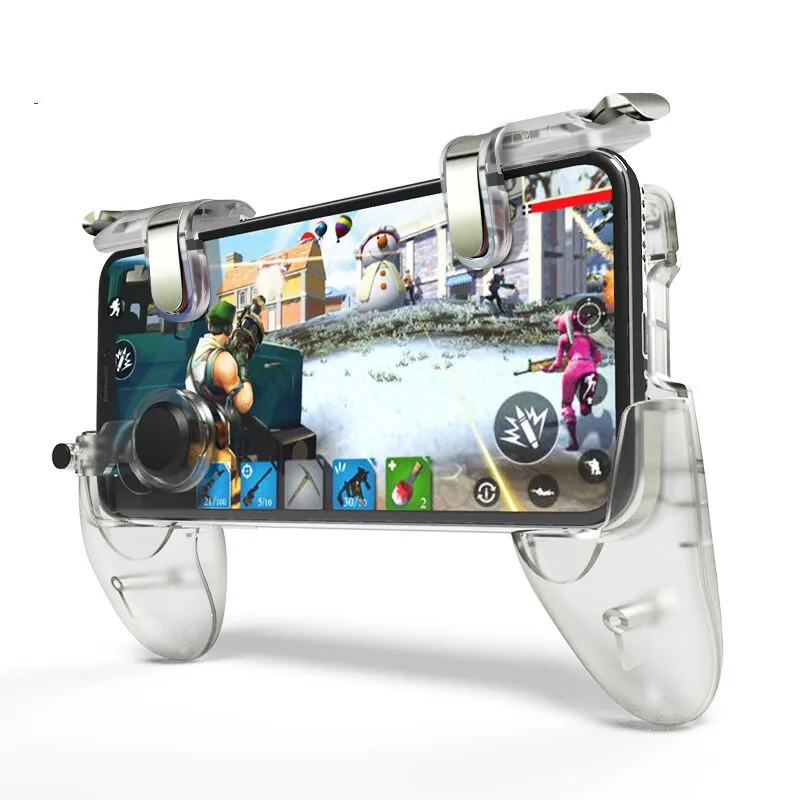 Clear Set RETROMAX для PUBG контроллер Triger PUBG мобильный игровой джойстик для Android/iPhone стрельба/перемещение/открытие карта кнопка - Цвет: Clear Set