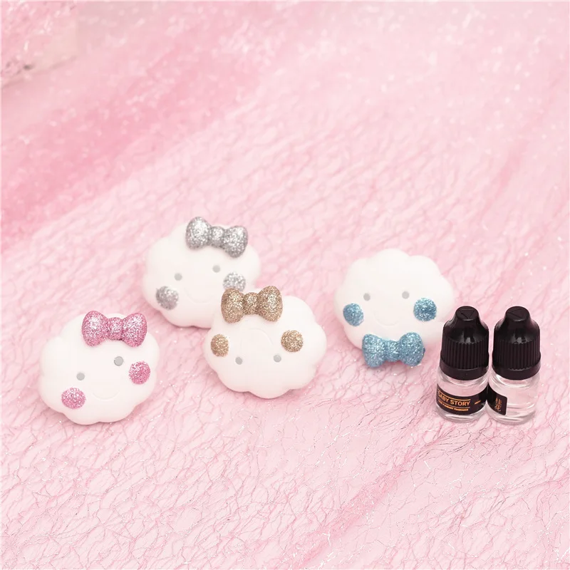 

Cute Gliter Cloud Cat Claw Ice Cream Air Freshener Ornaments Resins DIY Decoration Aromatherapy home decoration accessories