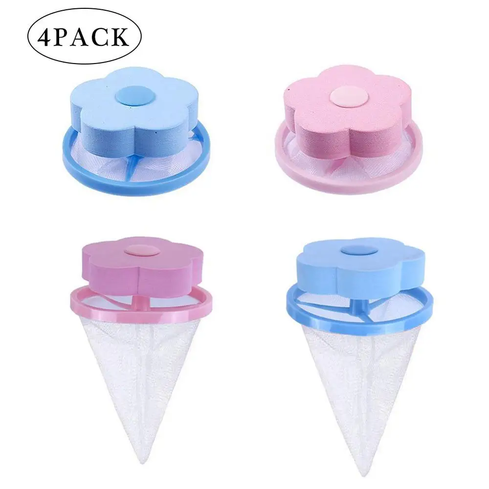 

Flower Shape Mesh Filter Bag Laundry Ball Floating Style Washing Machine Filtration Hair Removal Device House Cleaning Tools