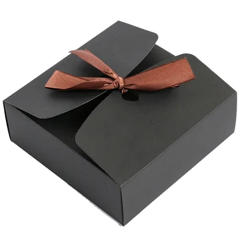 

Kraft Carton with Ribbon Wedding Supplies Box Baby Bath Products Box Party Gift Box 30Pcs