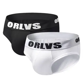 

Fashion New Men Mesh Breathable Comfort Briefs Sexy Underwear Men Letters Printed Briefs Jockstrap Slip homme!