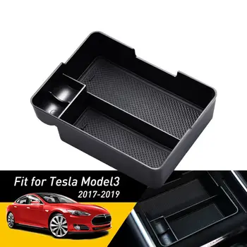 

Fit For Tesla Model3 Model 3 2020 2019 2018 2017 Accessories Car Central Armrest Storage Box Auto Container Glove Organizer Case