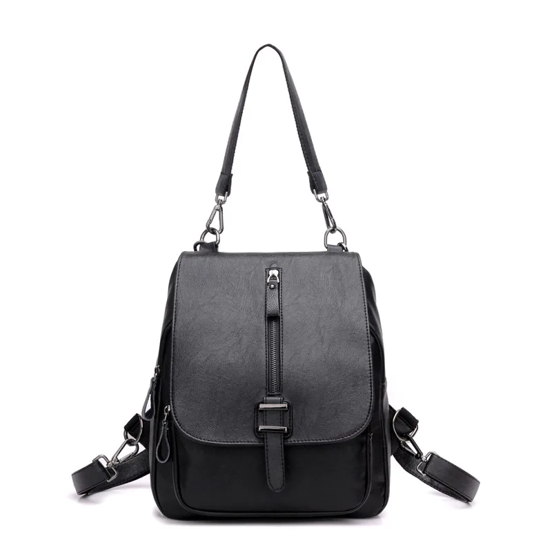 

Multi-functional Retro Backpack 2018 New Style WOMEN'S Bag Korean-style Fashion PU Leather Backpack