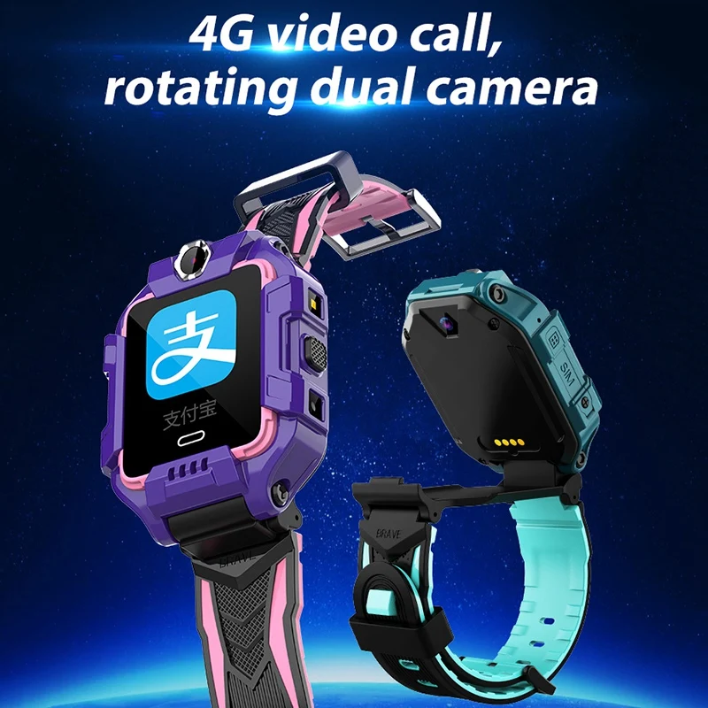 Y99 Children Smart Watch 4G Kids GPS Position Safety Wristband Video Call Bracelet Sports Waterproof Fitness Tracker