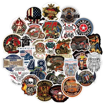 

Decorative Motorcycle Stickers Cool Skull Helmet Sticker for Skateboard Laptop Decoration 50pcs/set