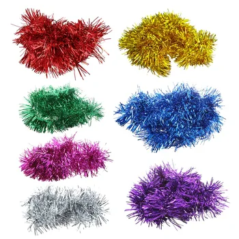 

2m (6.5 Ft) Christmas Tinsel Tree Decorations Tinsel Garland (purple)
