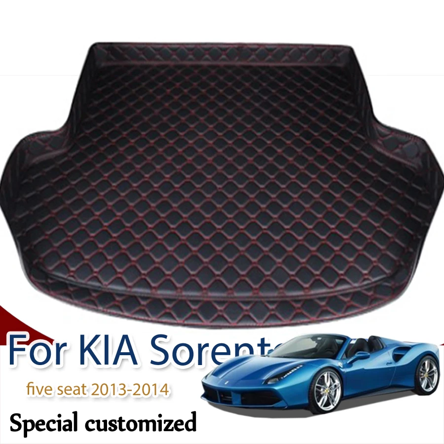 High Side Car trunk mat for KIA Sorento five seat 2013 2014 cargo liner carpet interior accessories cover |