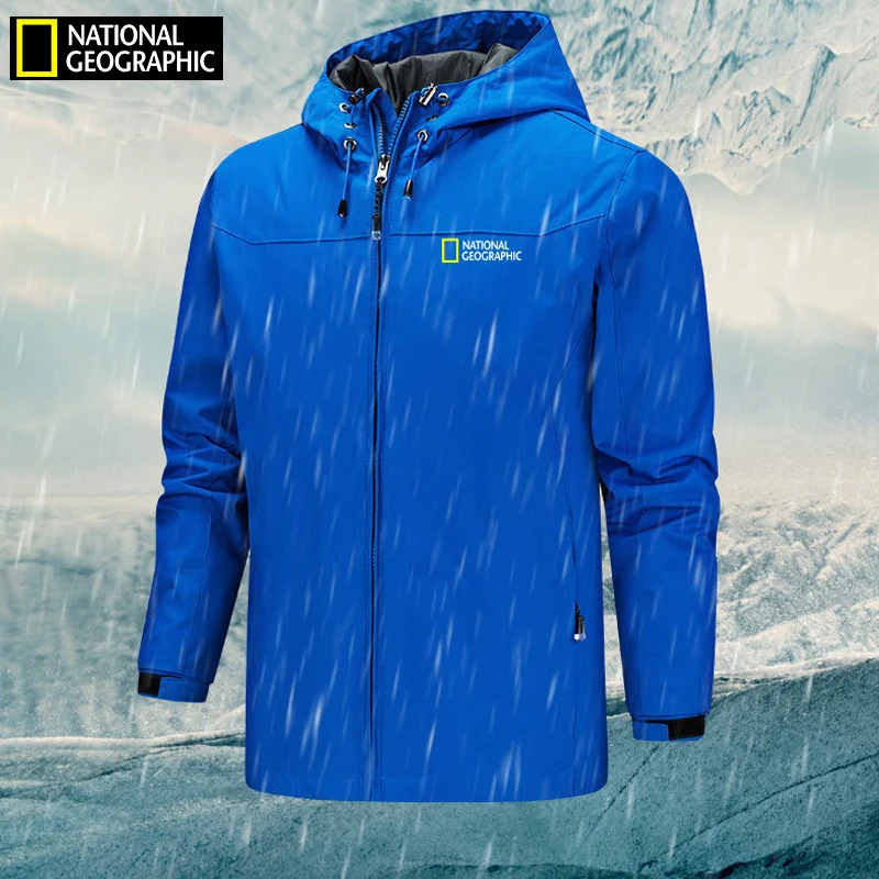 Men's National Geographic Jacket Warm Windbreaker Bomber Outdoor Activity Coat Waterproof Ski climb clothes |