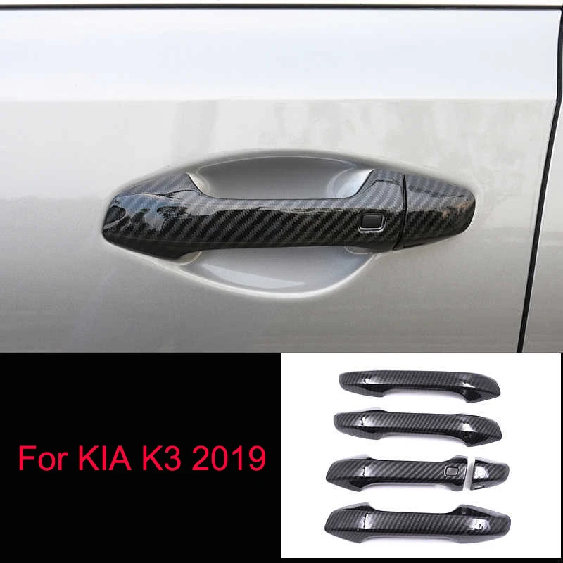 Для KIA K3 2019 ABS хром 5 шт. Автомобильная дверная ручка Чаша Защитная крышка отделка