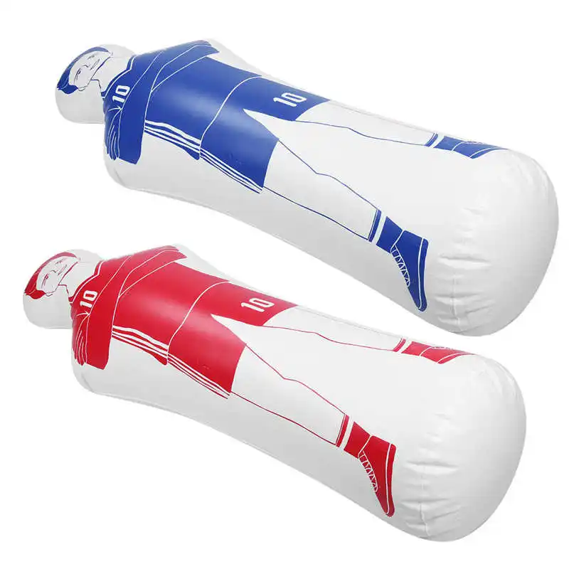 40x160cm Inflatable Soccer Training Dummy Tumbler Boxing Punching Bag Dummy Toy 