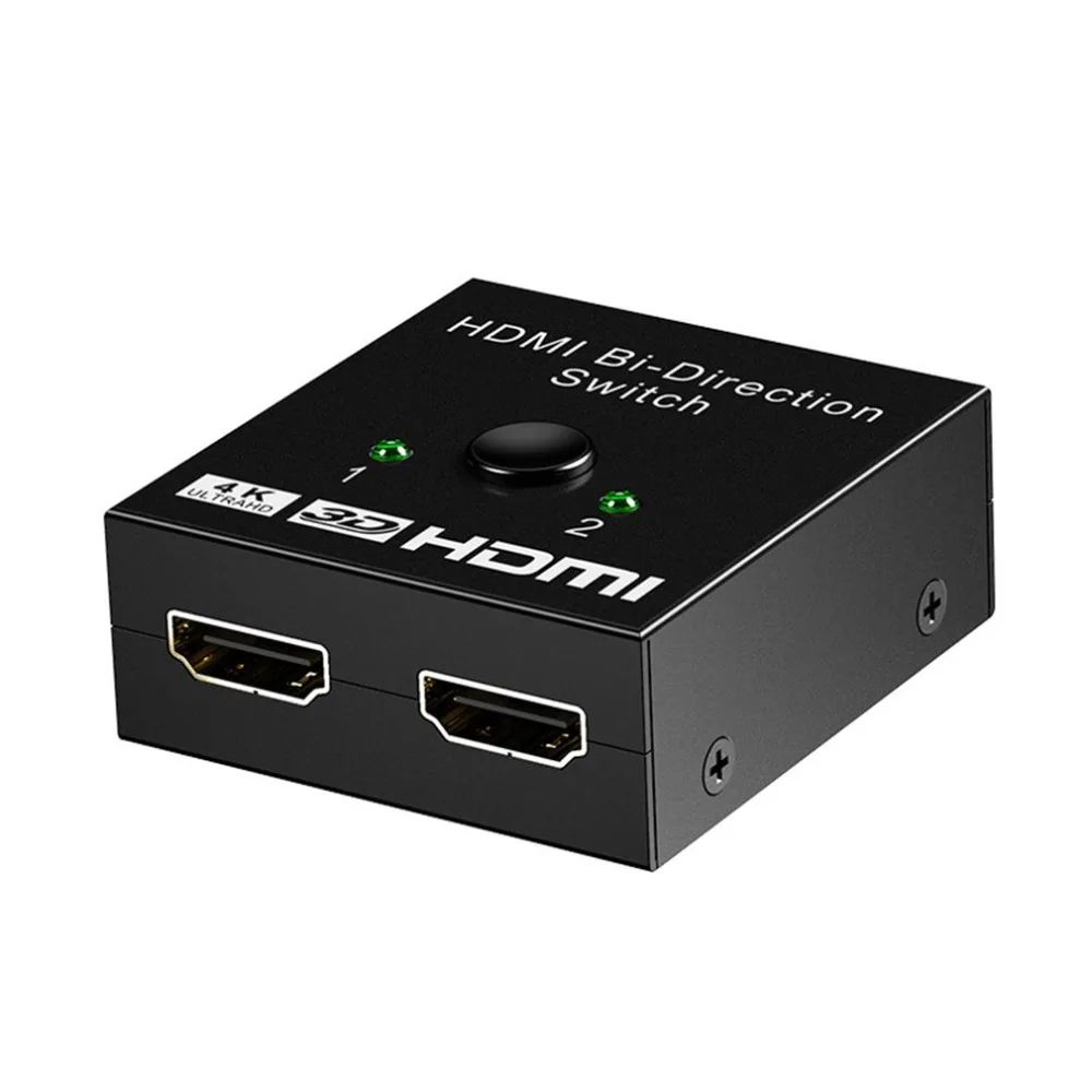 HDMI переключатель двухнаправленного 4K HDMI коммутатор 2 в 1 выход HDMI разветвитель 1x2/2x1 адаптер конвертер для ТВ-коробки