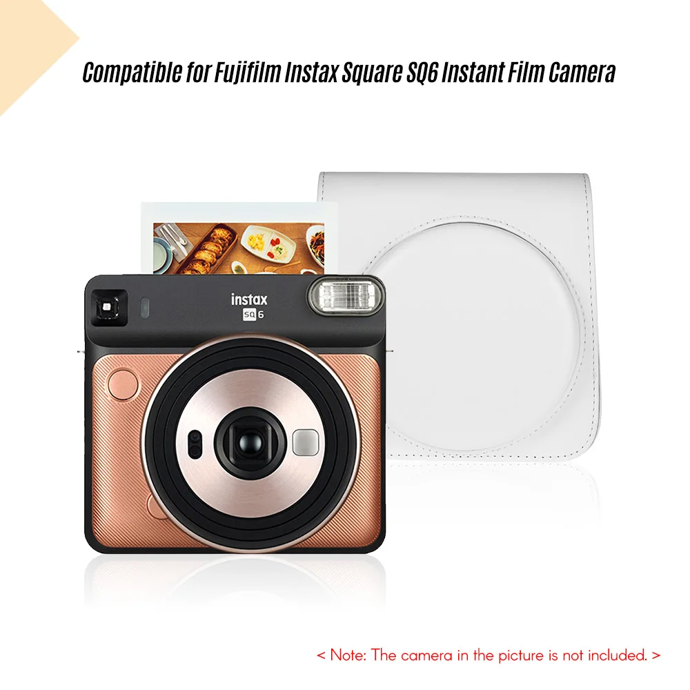 Andoer защитная сумка из искусственной кожи для Fujifilm Instax квадратная SQ6 мгновенная Пленка чехол для камеры с регулируемым ремешком 4 цвета