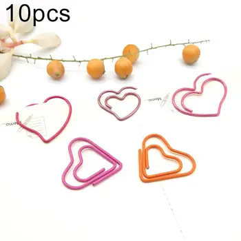 

Clips 10Pcs Bicycle Heart Rabbit Bookmark Paper Clip Pin Stationery School Supplies прищепки декоративные зажимы для бумаги