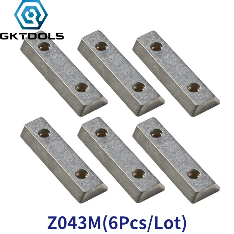 GKTOOLS, 6 pieces/lot, Metal Double Slot Nut, Z043M