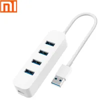 Xiaomi USB 3.0 séparateur quatre ports d'extension USB/USB3.0 transmission à grande vitesse/léger portable type-c USB-C de charge(China)