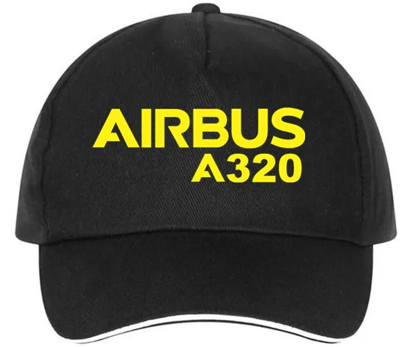 XQXON-Новые унисекс бейсболки AIRBUS A320 с принтом для мужчин и женщин, Повседневная модная шляпа, горячая Распродажа, бейсболки HH16 - Цвет: black