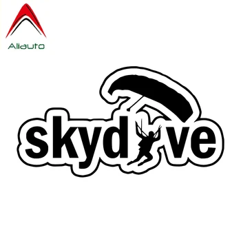 

Aliauto Interesting Car Sticker Skydive Silhouette Vinyl High Quality Decoration Sunscreen Waterproof Reflective Decal,15cm*8cm