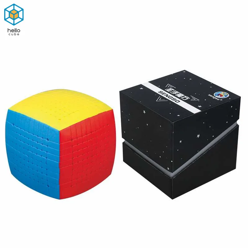 10x10 Geschwindigkeit Magic Cube Professional Twist Puzzle Intelligence Toy Bunt 