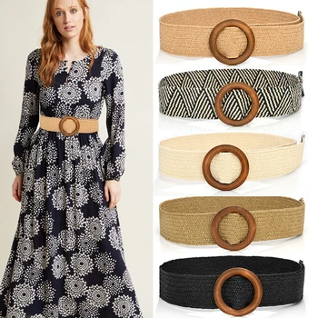 

Boho belt waist belts for women 2020 woven buckle braid ceinture mujer summer waistband cummerbunds easy vintage plus size cinto